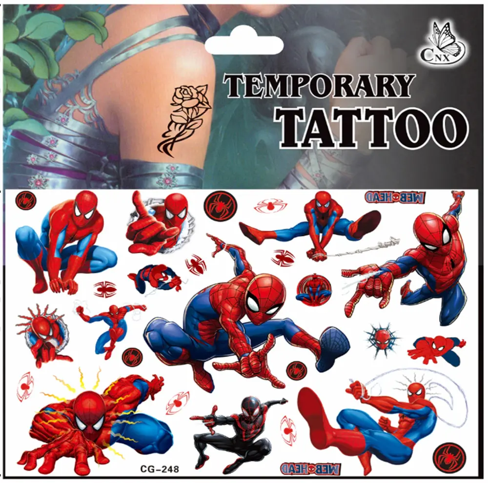 Dětské dočasné tetování - SPIDER MAN (A) 4