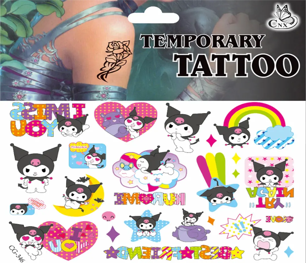 Dětské dočasné tetování - HELLO KITTY 9