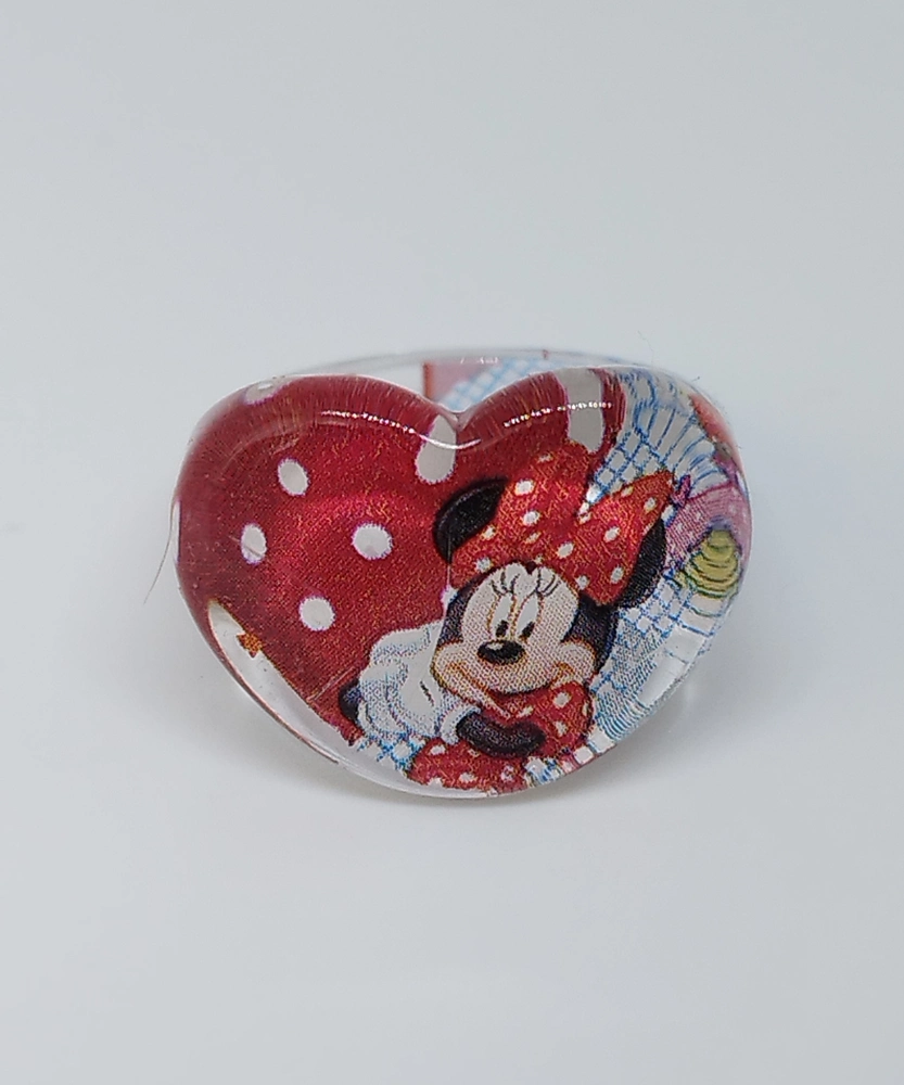 Prstýnek - MICKEY MOUSE SRDÍČKO - MINNIE MOUSE 3 - S vadou