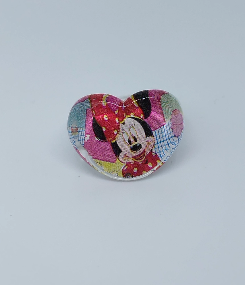 Prstýnek - MICKEY MOUSE SRDÍČKO - MINNIE MOUSE 4 - S vadou