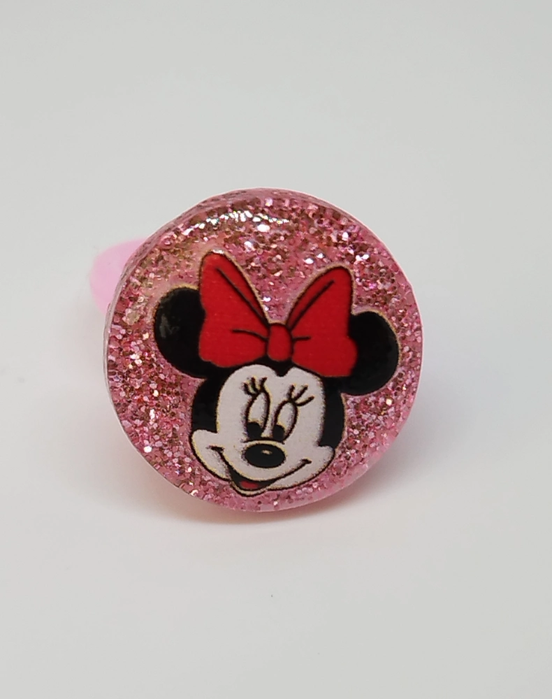 Prstýnek - MICKEY MOUSE - MINNIE - světle růžový