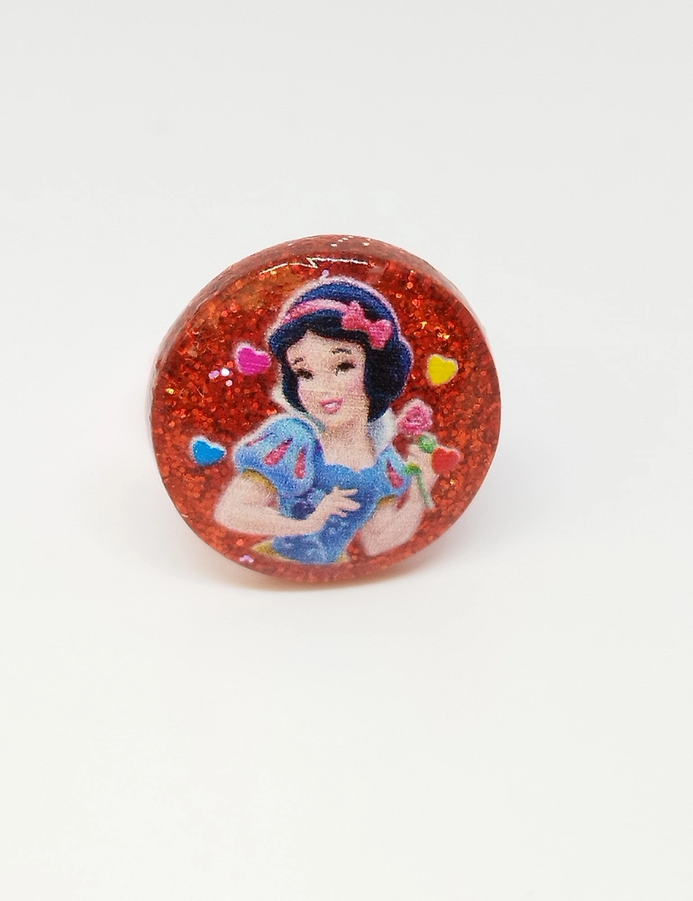 Prstýnek - DISNEY PRINCEZNY - SNĚHURKA - červený