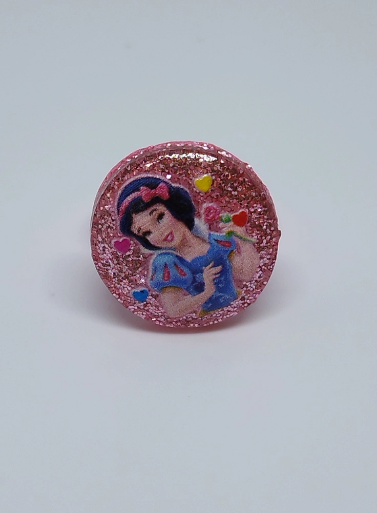 Prstýnek - DISNEY PRINCEZNY - SNĚHURKA - světle růžový 3