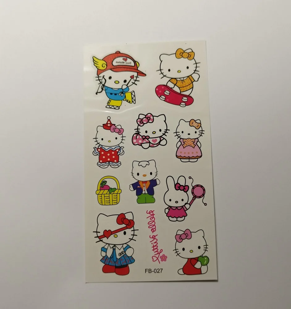 Dětské dočasné tetování - HELLO KITTY 9