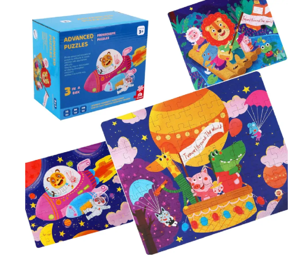 Puzzle 3 v 1 (272 ks) - ZVÍŘÁTKA