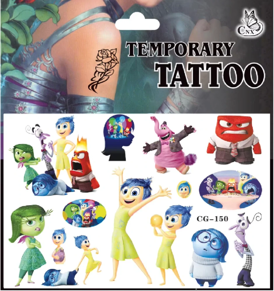 Dětské dočasné tetování - INSIDE OUT 2 - V HLAVĚ 2 - (B)