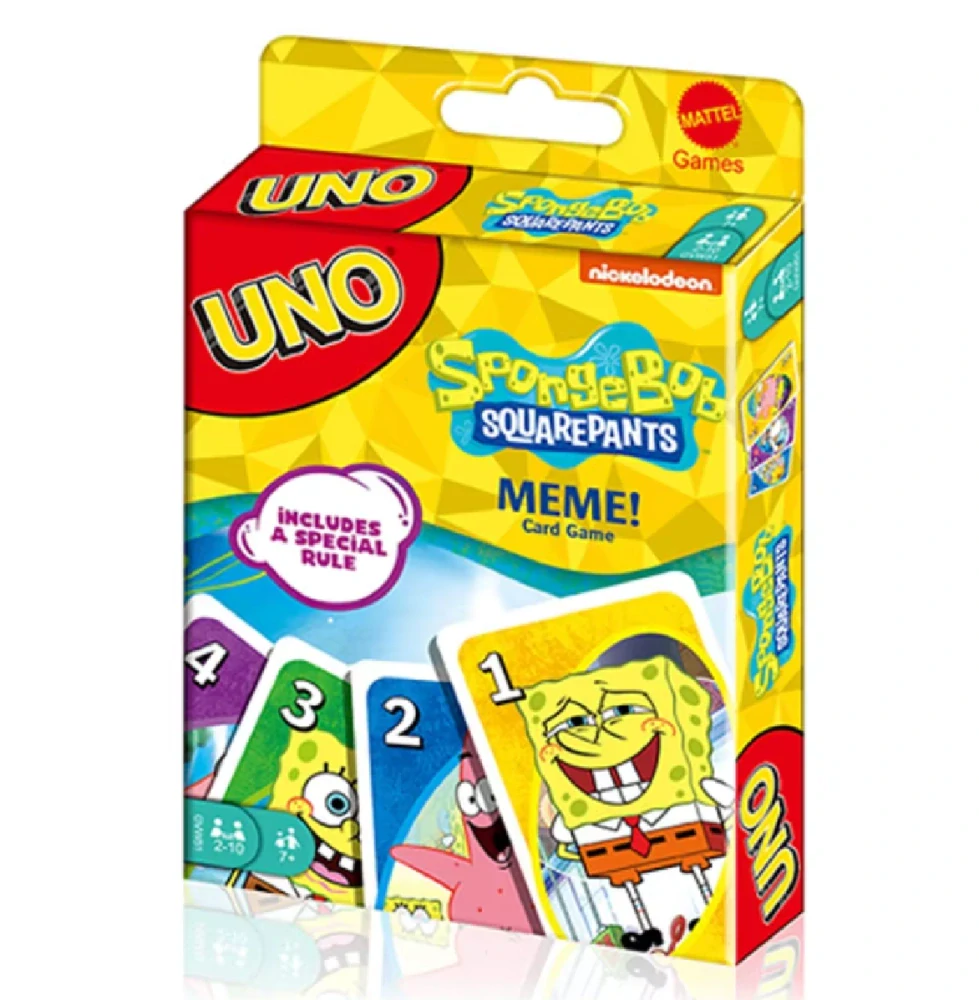 Hra Uno karty - SPONGE BOB V KALHOTÁCH