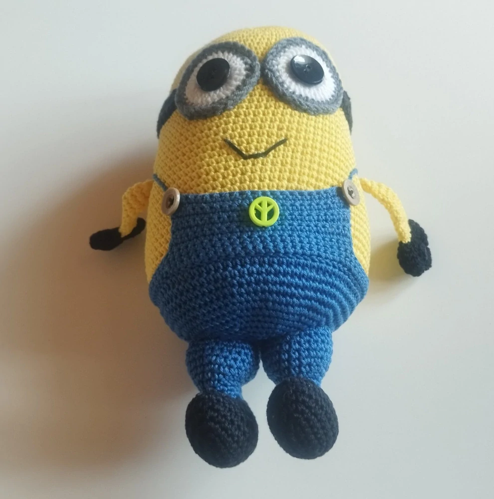 Velký háčkovaný MIMOŇ TIM - Z pohádky JÁ PADOUCH - 30 cm