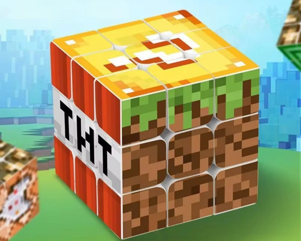 Rubikova kostka - MINECRAFT (B) - 3x3 - S ESTETICKOU VADOU