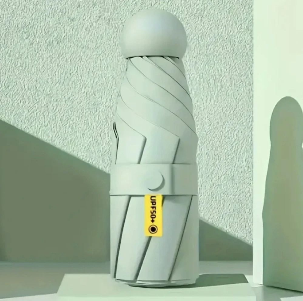 Malý skládací deštník S UV Ochranou - SVĚTLE ZELENÝ
