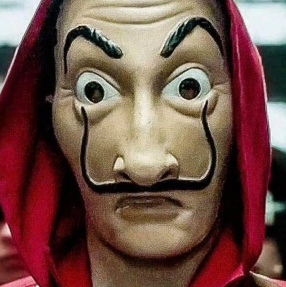Kostýmní maska Salvador Dalí – Papírový dům (Money Heist / La Casa de Papel)
