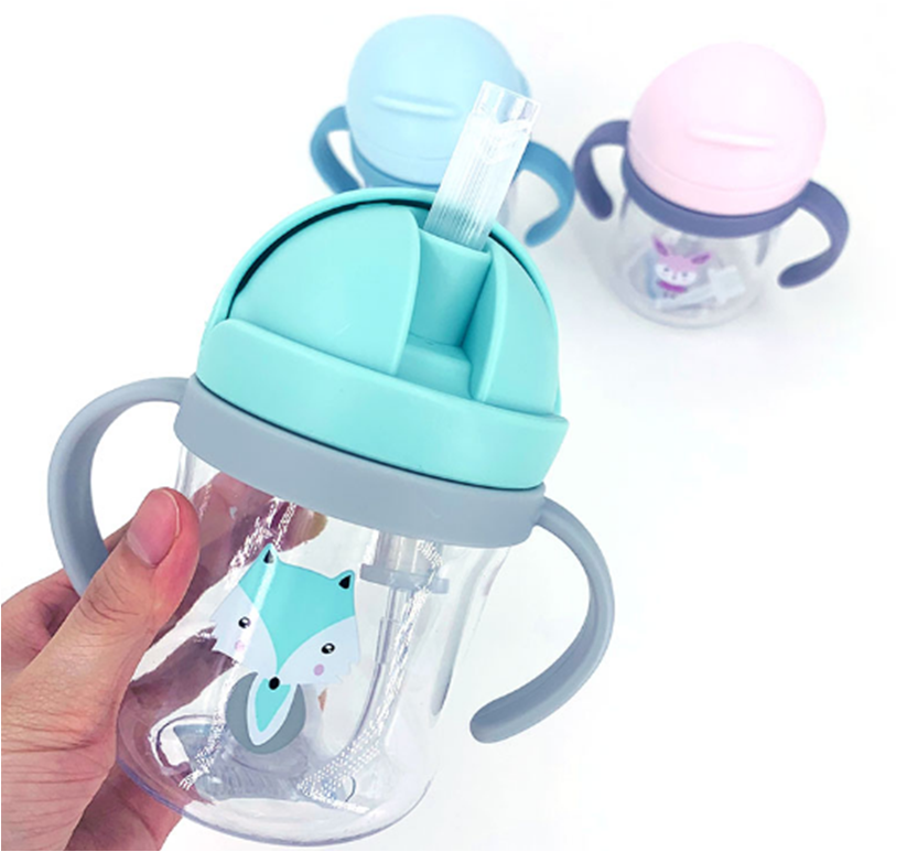 Nevylévací hrníček s brčkem 360° - LIŠKA - 250 ml