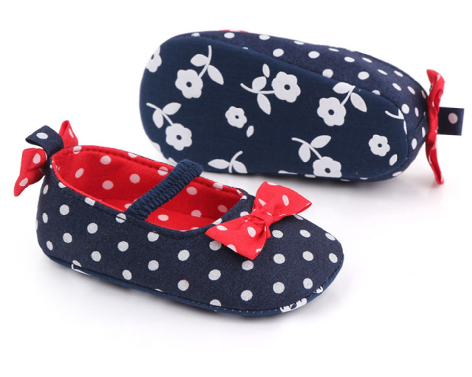 Balerínky - PUNTÍK - modré (6-12m)