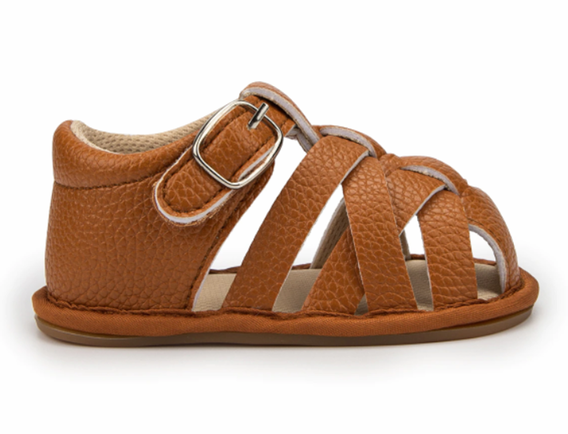 Barefoot sandálky - HNĚDÉ 1 (12-18 m)