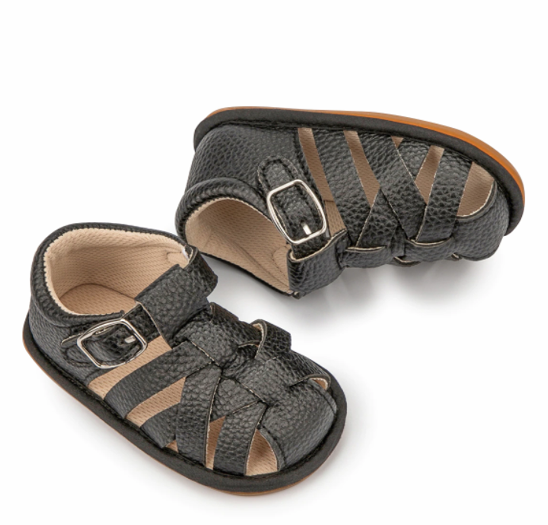 Barefoot sandálky - ČERNÉ (12-18 m)
