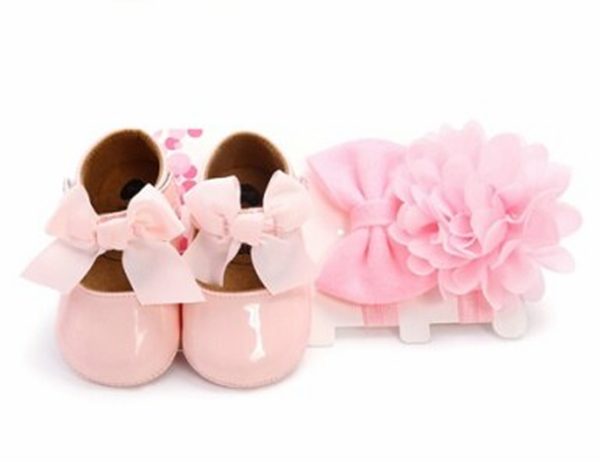 Set balerínky+čelenky (6-12m)
