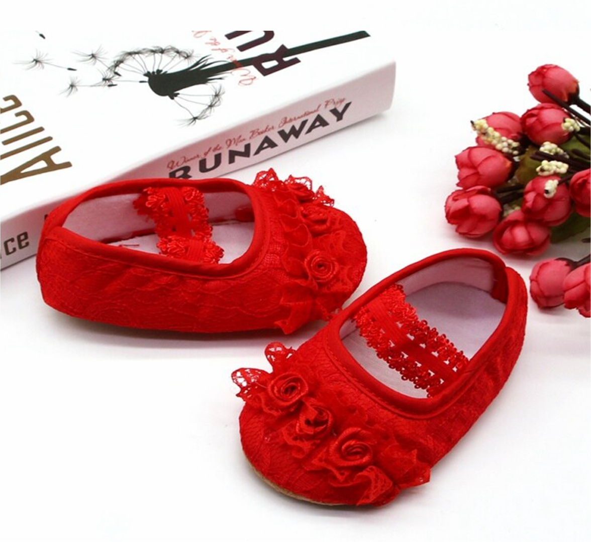 Balerínky - ČERVENÉ (0-6m)