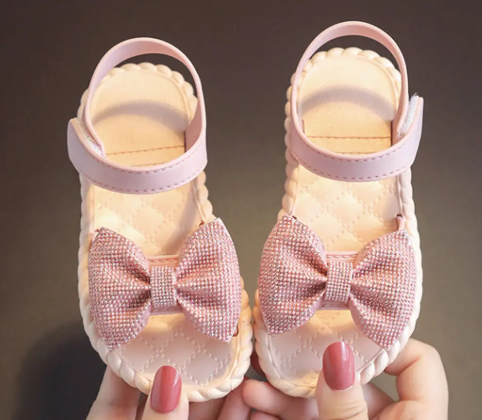 Sandálky s mašlí - RŮŽOVÉ (2-3 roky)