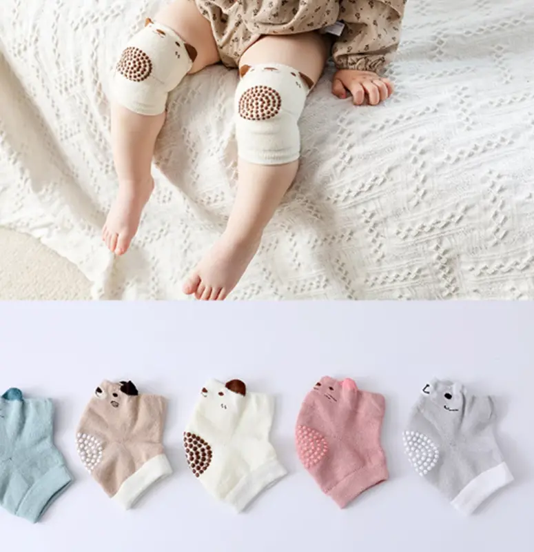 Protiskluzové návleky na kolena - ZVÍŘÁTKO - ŠEDÉ 2