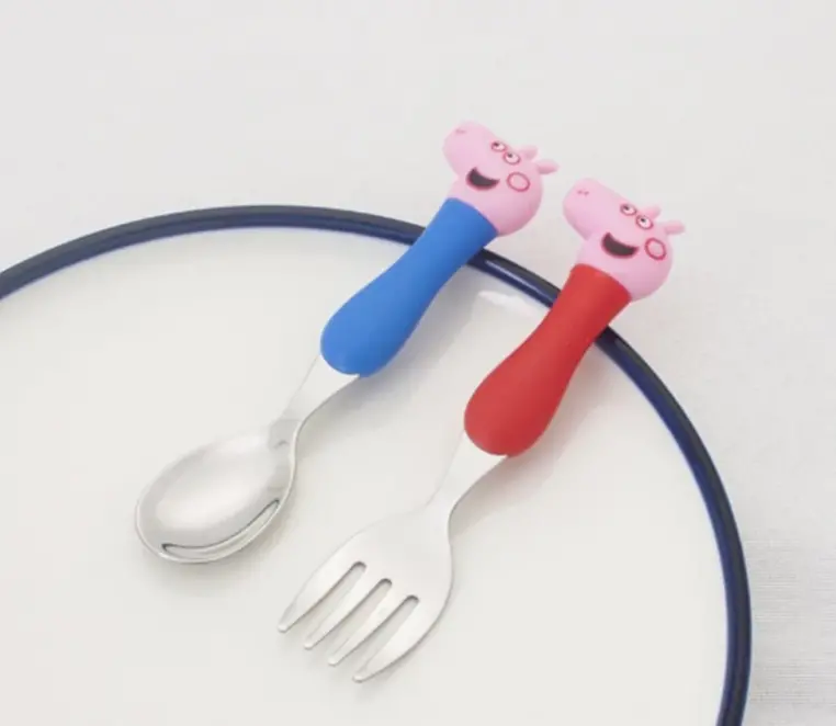 Dětský příbor v krabičce - PRASÁTKO PEPA