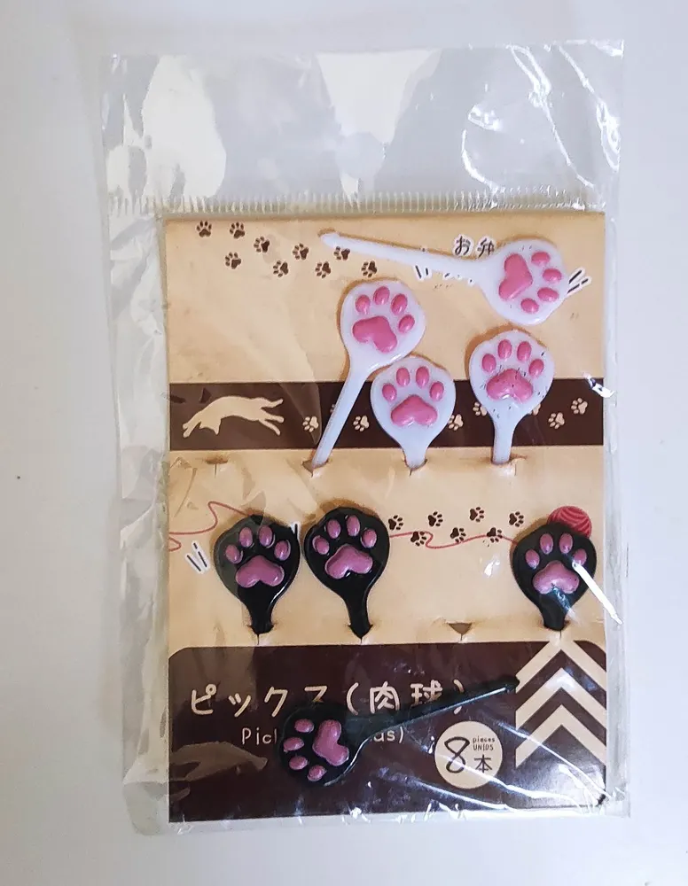 Napichovátka - KOČIČÍ TLAPKY - 8 ks