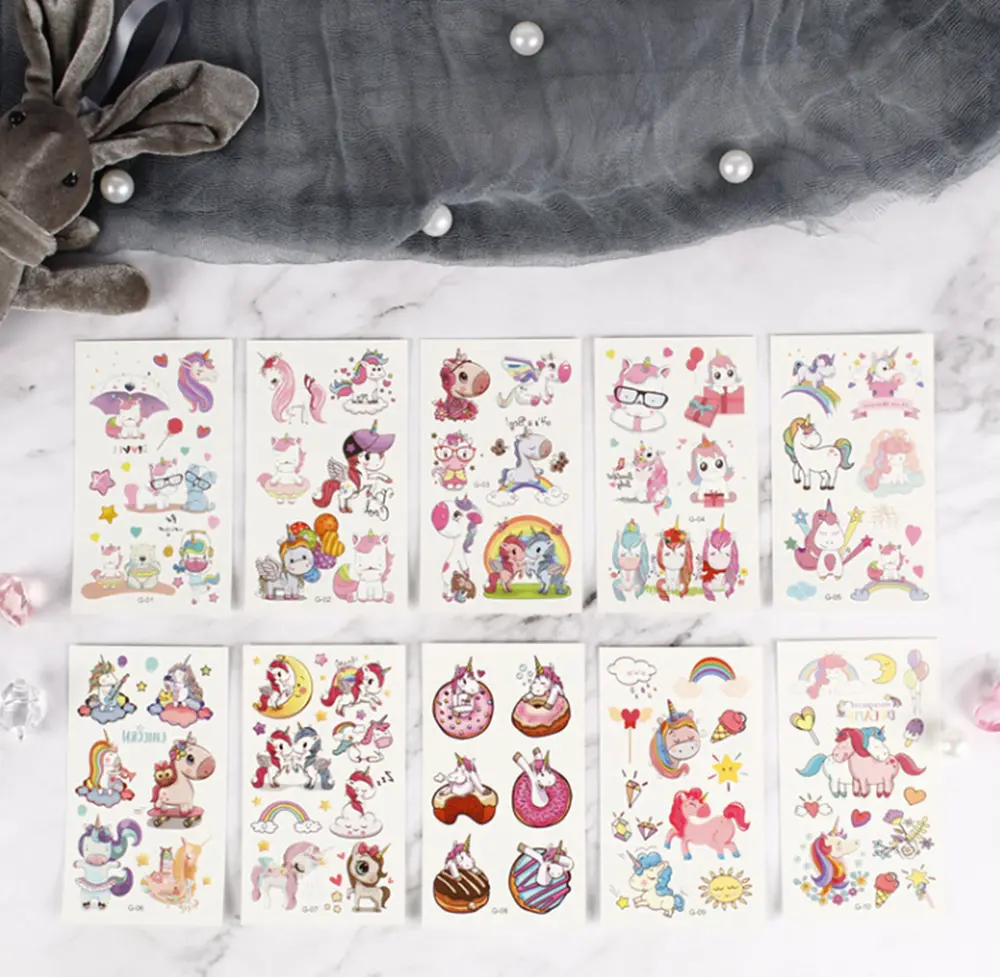 Dětské dočasné tetování - PONÍCI 2