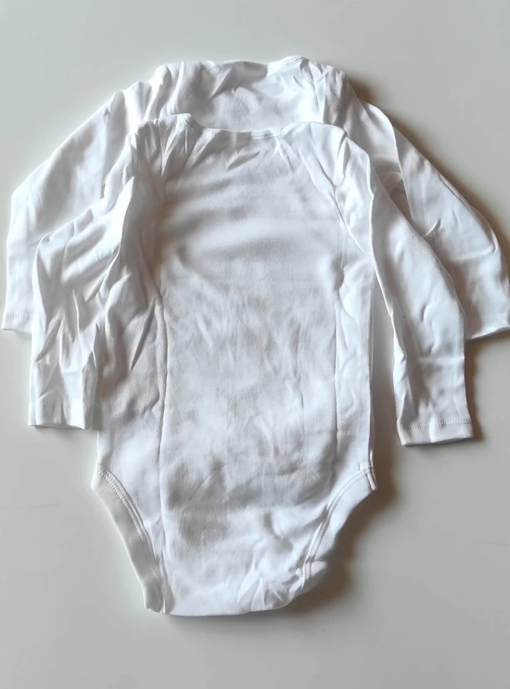 Set bodyček s dlouhými rukávy - 2 kusy