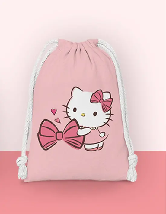 Sáček na přezůvky - HELLO KITTY 1