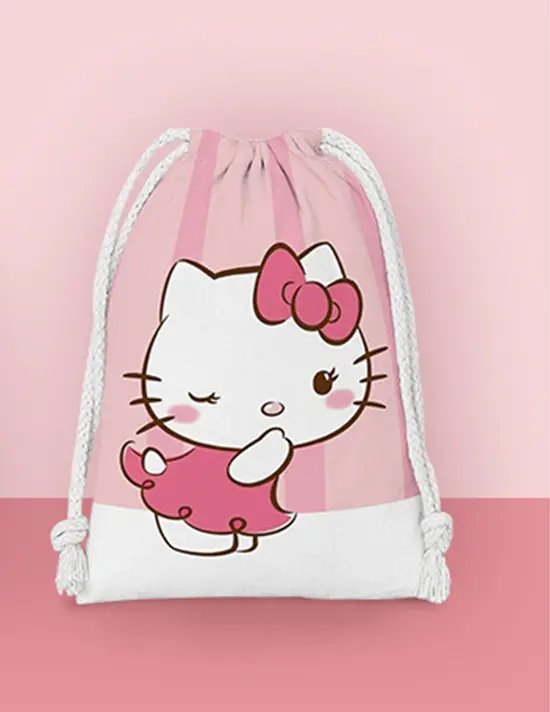 Sáček na přezůvky - HELLO KITTY 13