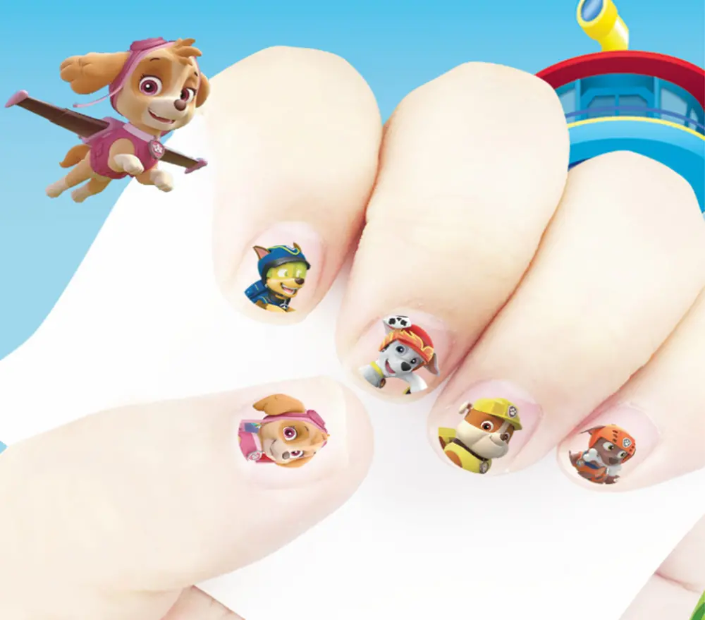 Nálepky na nehty - TLAPKOVÁ PATROLA 1
