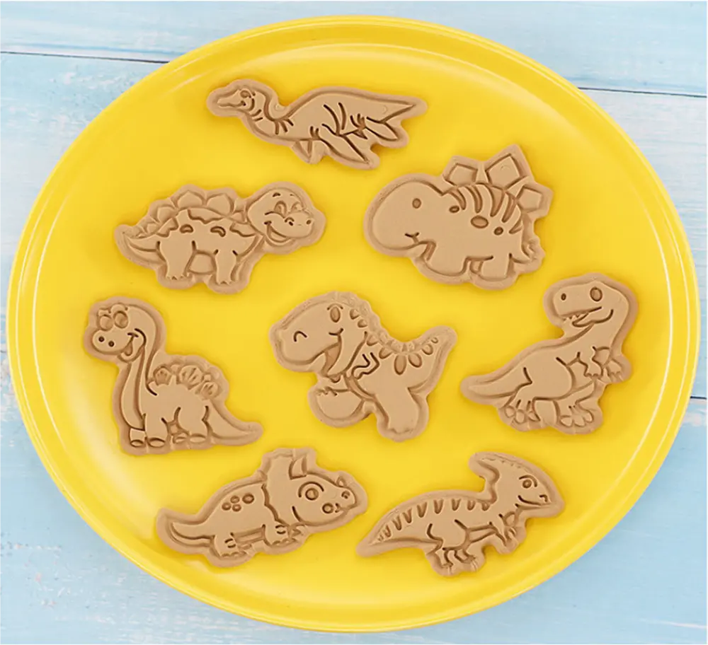 3D vykrajovátka na sušenky - DINOSAUŘI 1 - 8 ks
