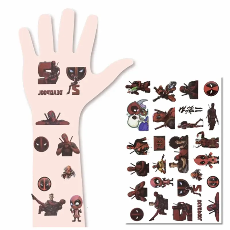 Dětské dočasné tetování - DEADPOOL