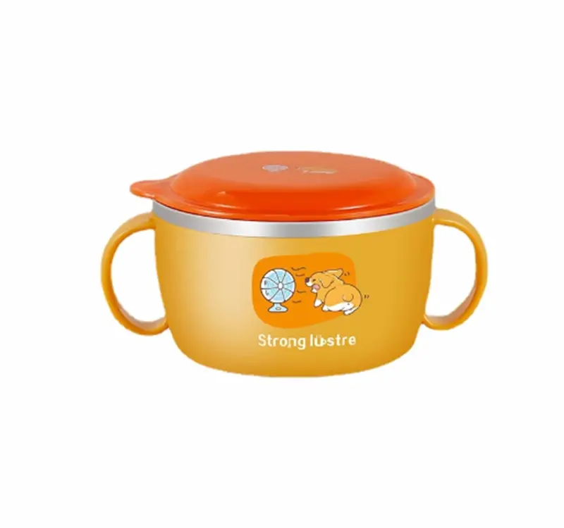 Nerezová termo miska s víčkem - PEJSEK - 450 ml