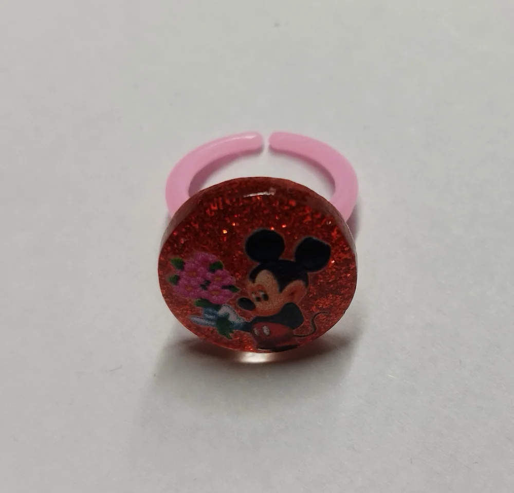 Prstýnek - MICKEY MOUSE - MICKEY - červený