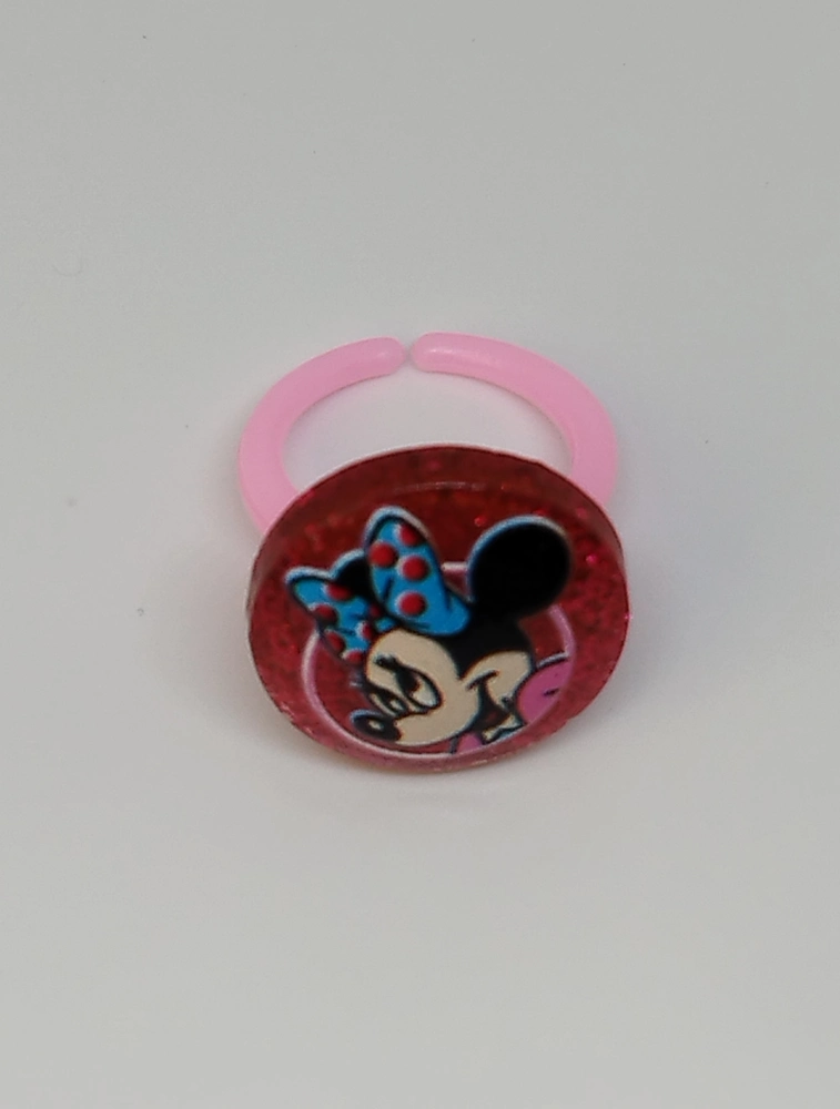 Prstýnek - MICKEY MOUSE - MINNIE - červený 