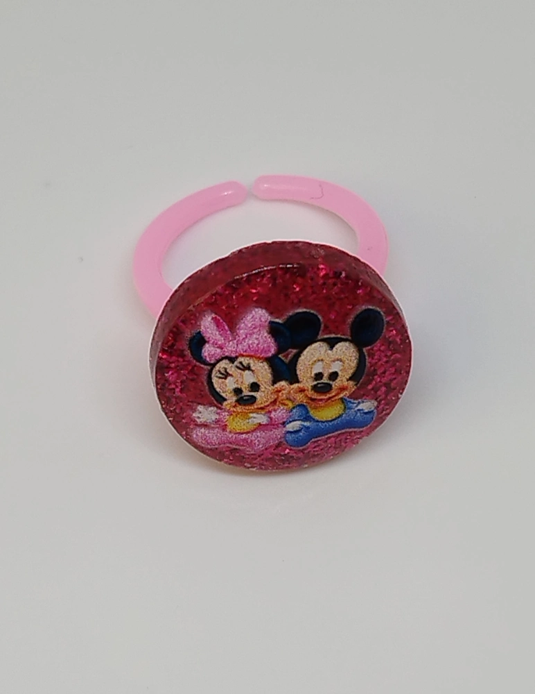 Prstýnek - MICKEY MOUSE - MICKEY A MINNIE - růžový