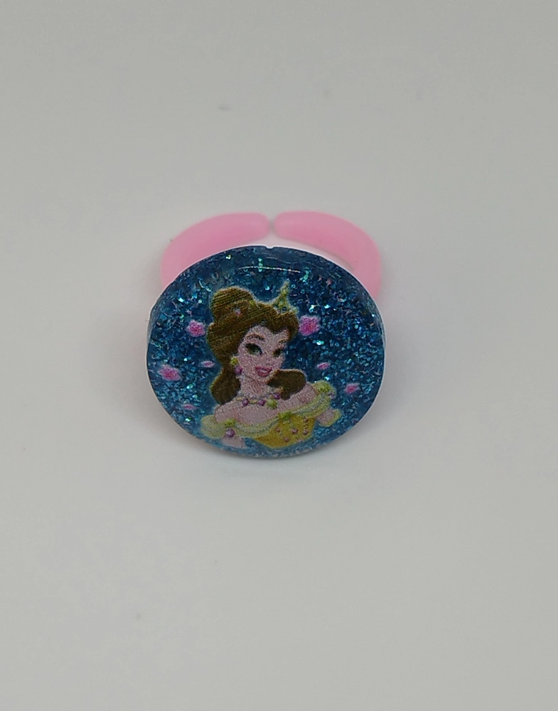 Prstýnek - DISNEY PRINCEZNY - BELLA - modrý