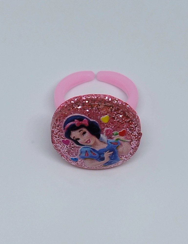 Prstýnek - DISNEY PRINCEZNY - SNĚHURKA - světle růžový 3