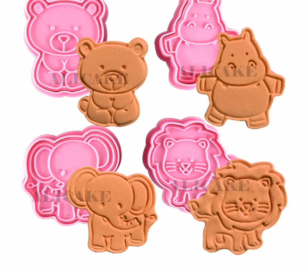 3D vykrajovátka na sušenky - ZVÍŘÁTKA - 4 ks 