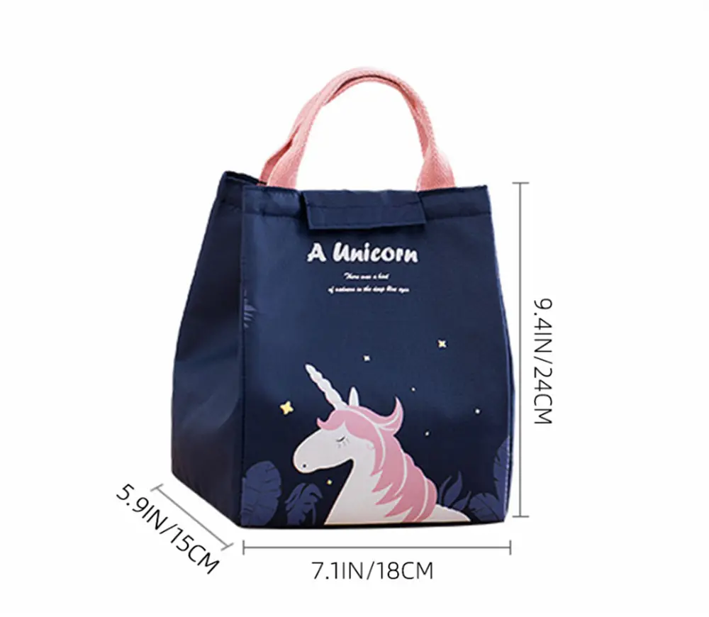 Termotaška na svačinu (M) - JEDNOROŽEC - MODRÁ