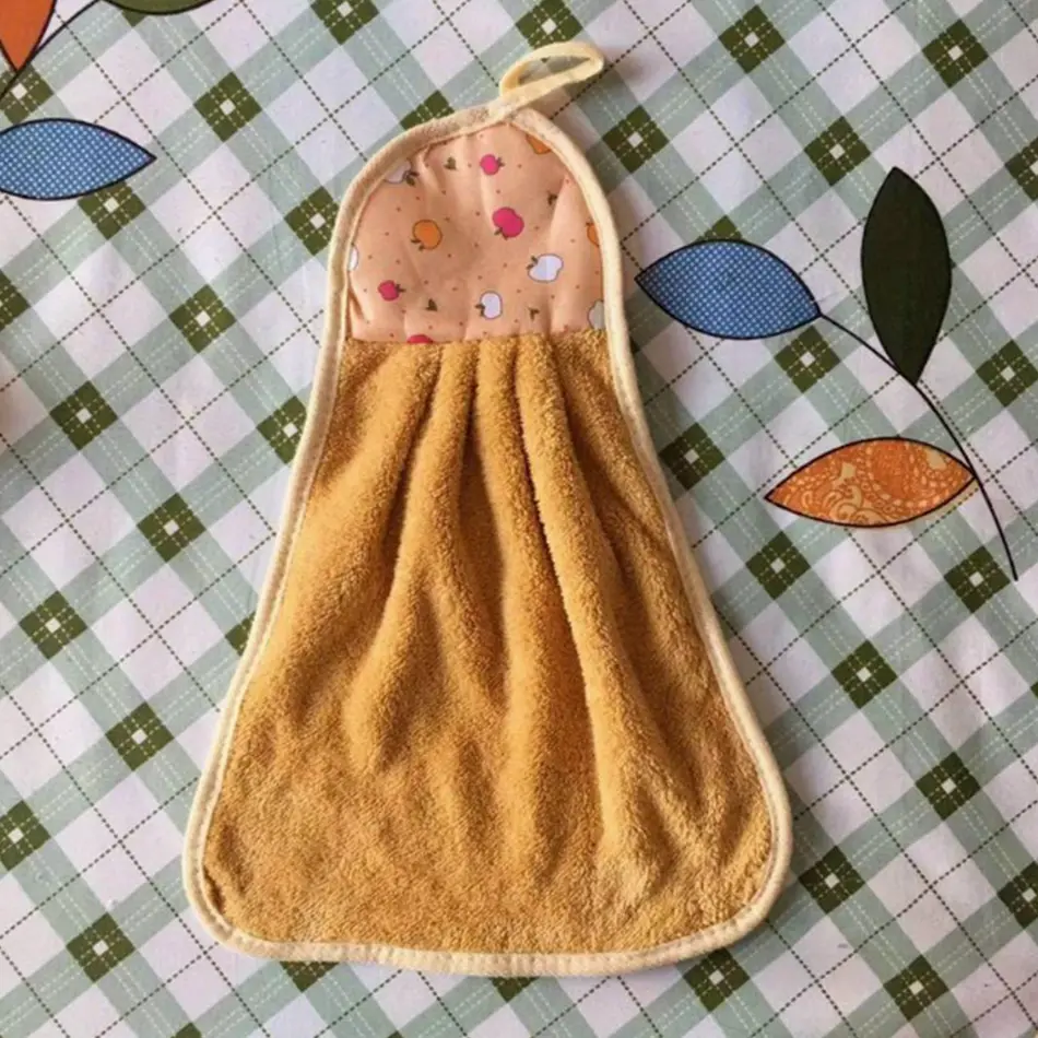 Ručník do školky - JABLÍČKO - tmavě oranžový