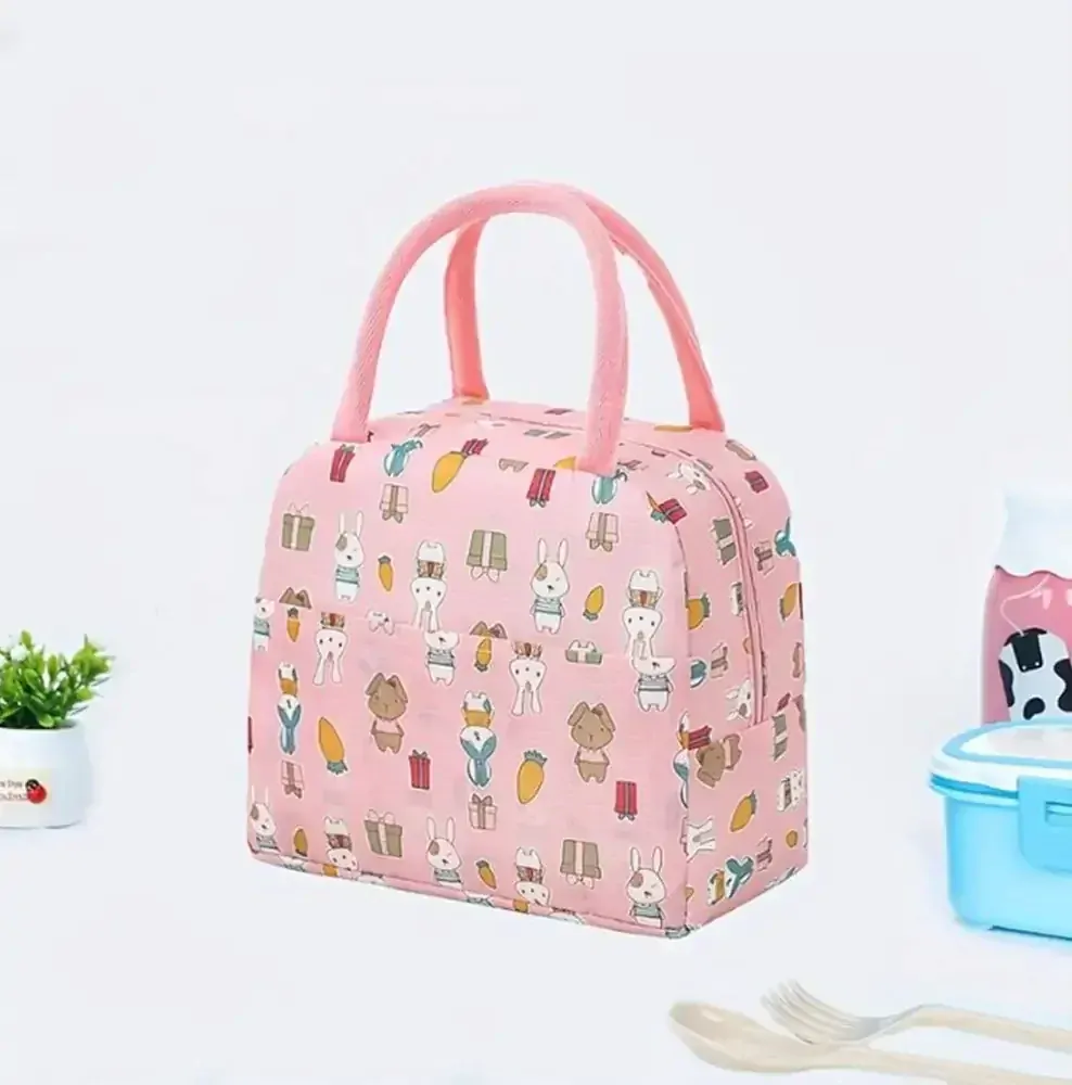 Termotaška na svačinu (M) - KRÁLÍK - RŮŽOVÁ