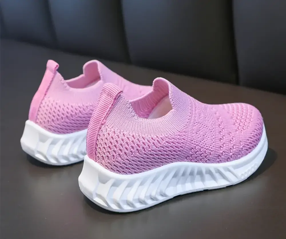 Síťované tenisky - RŮŽOVÉ - (12-18 cm)