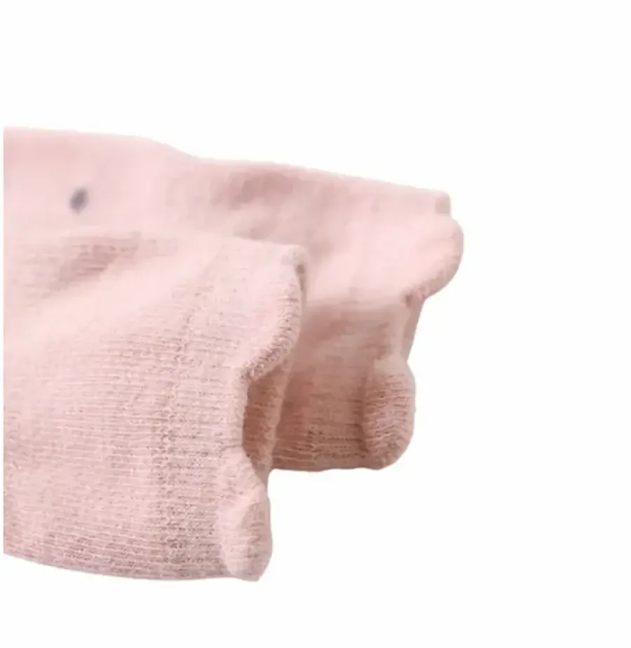 Protiskluzové ponožky - KRÁLÍK - RŮŽOVÉ - (0-12m) S