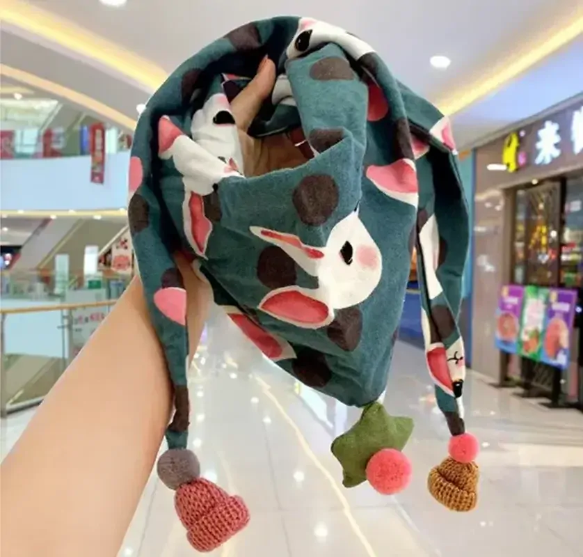 Trojúhelníkový šátek - KRÁLÍK 