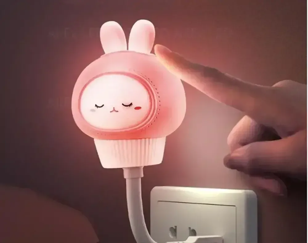 LED Noční světýlko USB - verze s ovladačem - KRÁLÍK 