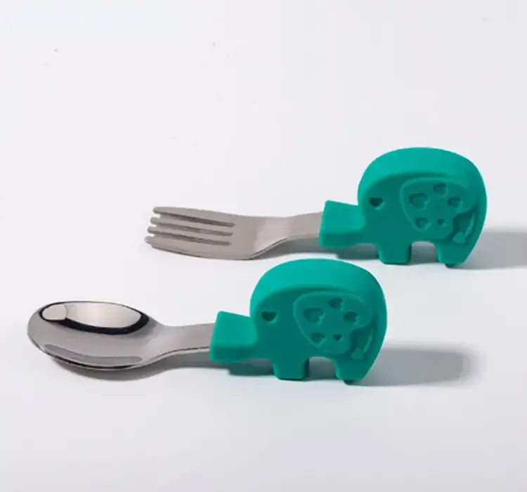 Příbor pro nejmenší (KLASIK) - SLONÍK - ZELENÝ