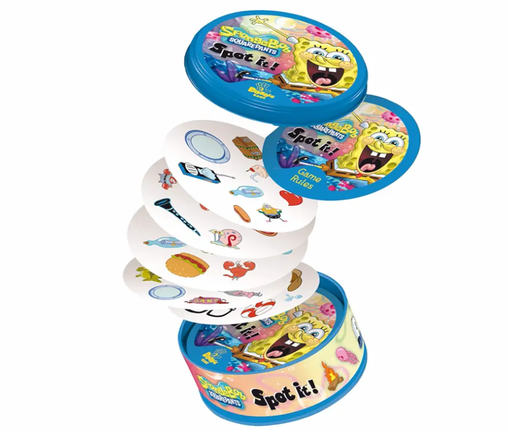 Postřehová hra Dobble-Spot it - SPONGE BOB - S VADOU