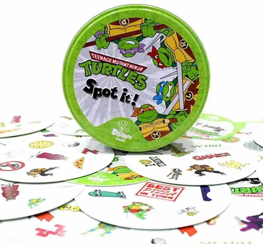 Postřehová hra Dobble-Spot it - NINJA TURTLES (Želvy ninja) - S VADOU