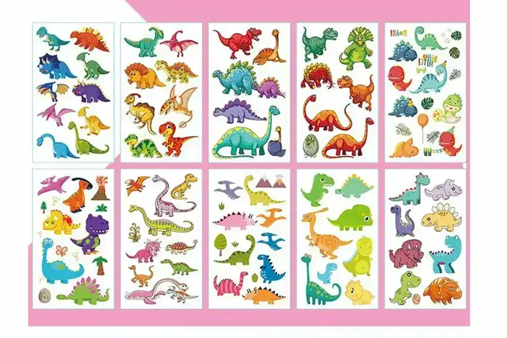 Dětské dočasné tetování - DINOSAUŘI 2